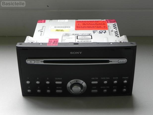 original Ford Sony mp3 radio focus,cmax, mondeo