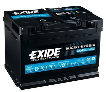 Аккумулятор exide agm 70ah