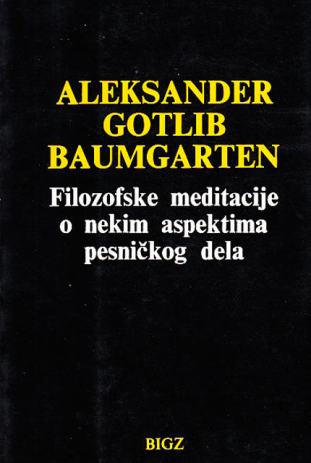 Aesthetica by Alexander Gottlieb Baumgarten