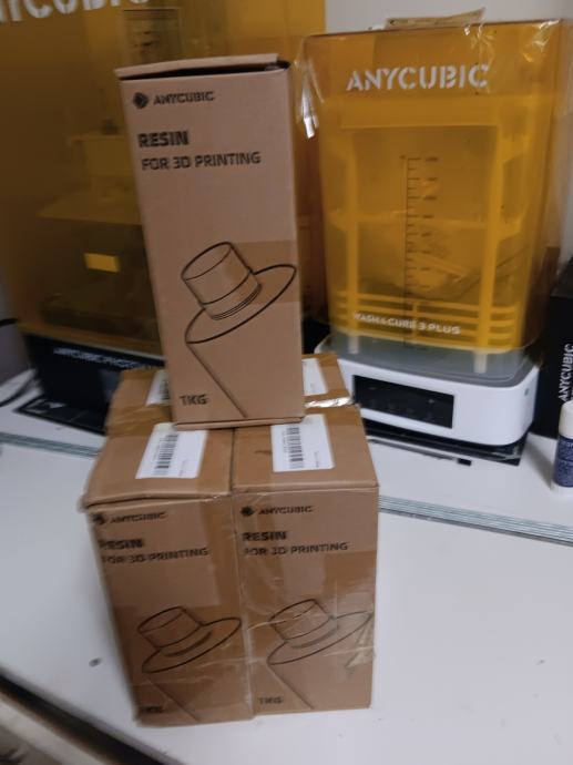 Anycubic UV resin periv u vodi 5 Kg bijela boja