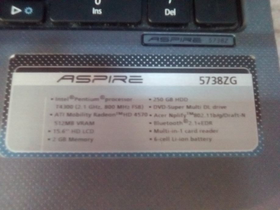 Acer aspire 5738zg замена видеокарты