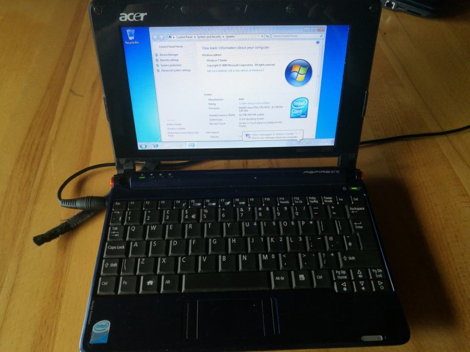 Acer aspire one zg5 нет разъема под жесткий диск