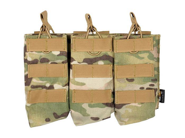 8Fields Airsoft Premium AK triple mag pouch MC