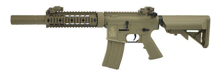 Colt airsoft M4 Polimer/Metal Rail Silent Ops TAN COMBO (baterija + pu