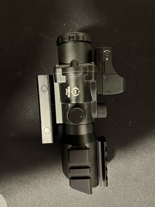 THETA OPTICS RHINO 4X32 SCOPE WITH MICRO RED DOT SIGHT