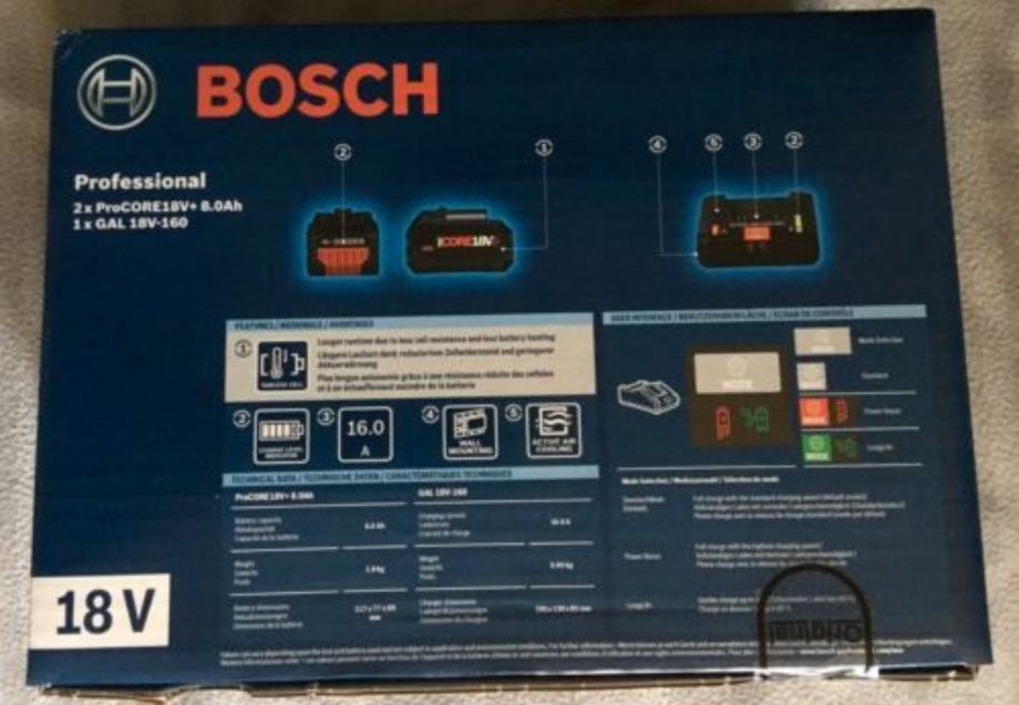 Bosch Akku Set 2x  PRO CORE 18V 8Ah