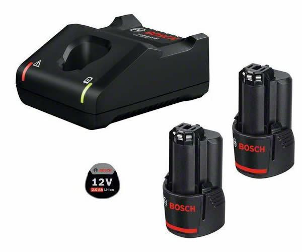 Bosch Professional AKU SET, 2x GBA 12V 2.0 Ah + GAL 12V-40, JAMSTVO