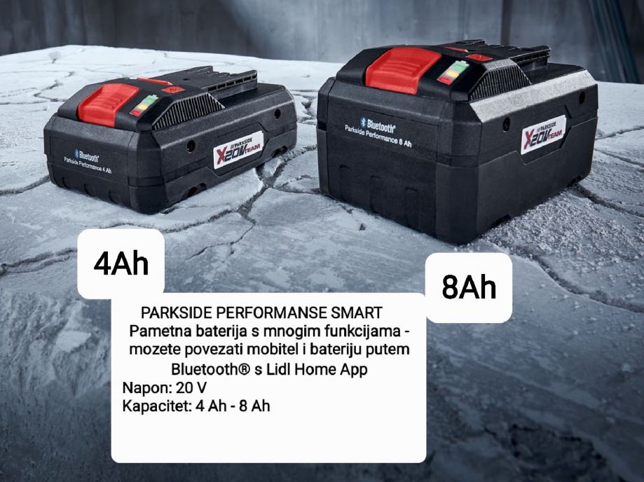 Parkside smart baterija 20V 8 Ah - Aku baterije i punjači - OLX.ba