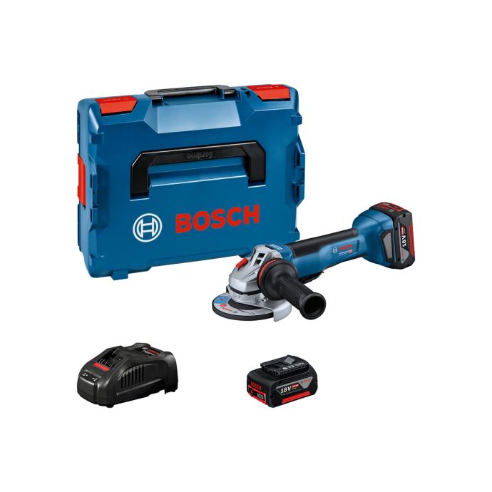 BOSCH aku kutna brusilica GWS 18V-10 P 2xAku 18V 5,0Ah L-Boxx