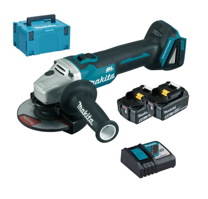 Makita aku kutna brusilica DGA504RTJ 18V 2x5,0Ah