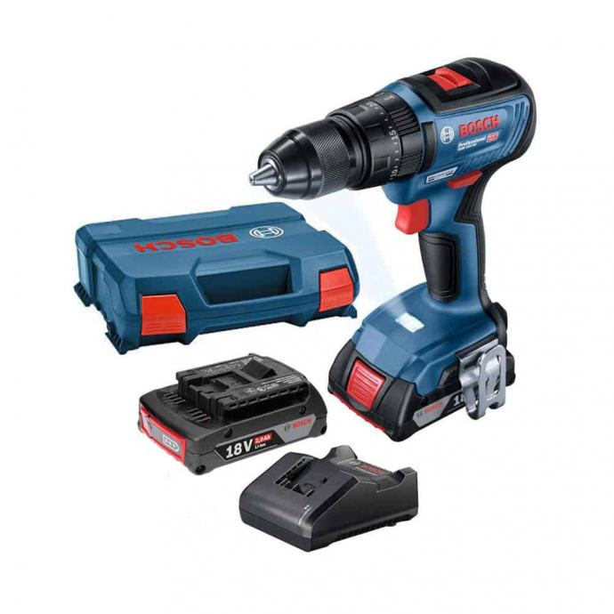 BOSCH aku udarna bušilica-izvijač GSB 18V-50 1xAku 18V 5,0Ah + 2,0 Ah