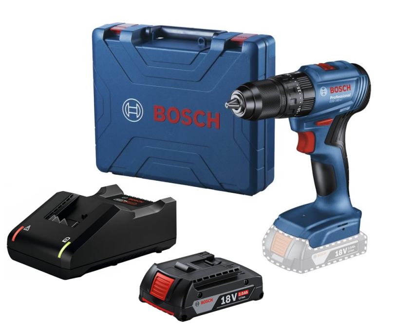 Bosch GSB 185-LI, udarna aku bušilica, KOMPLET s baterijom i punjačem