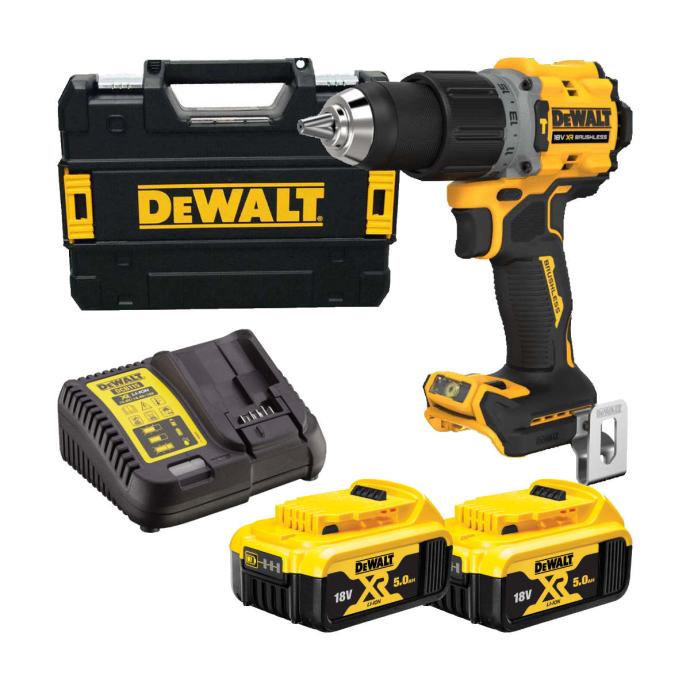 DEWALT AKUMULATORSKA BUŠILICA S UDAROM DCD805P2T (18V LI-ION XR. 2X5AH