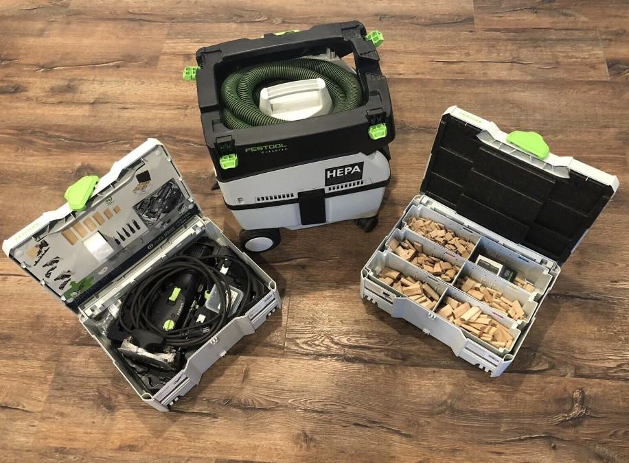 Festool Domino DF 500 Q-set HEPA usisivač prašine kompletan set