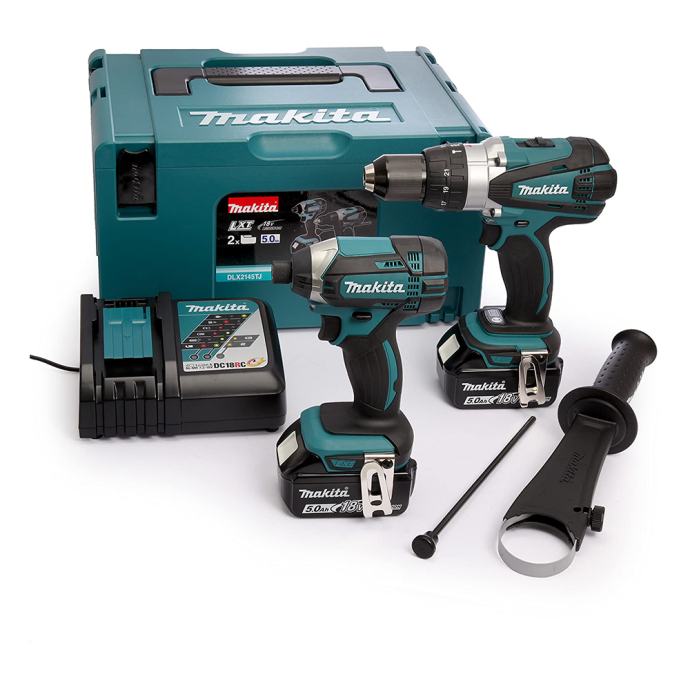 MAKITA aku set DLX2145TJ - udarna bušilica DHP458 + udarni odvijač DTD