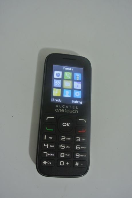 Alcatel onetouch 1050D,dual-sim,sve mreze,punjac,ispravno,na tipkice