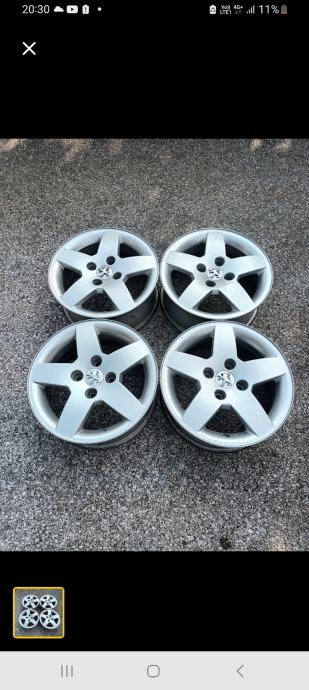 Alu felge 15'' rupe 4x108 Et23 Peugeot,Citroen 4 kom/200e