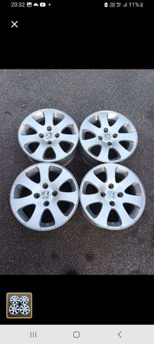 Alu felge 15'' rupe 4x108 Peugeot,Citroen 4 kom/180e