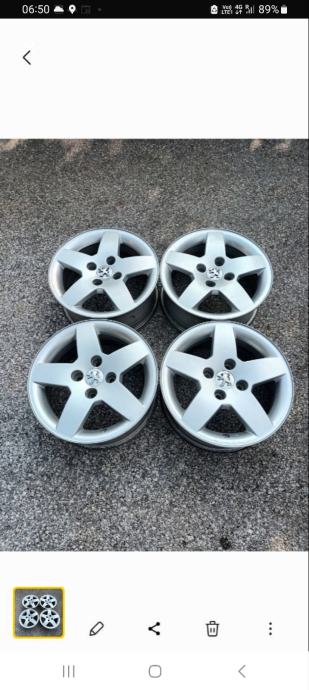 Alu felge 15'' rupe 4x108 Peugeot,Citroen,Opel Corsa f 4 kom.