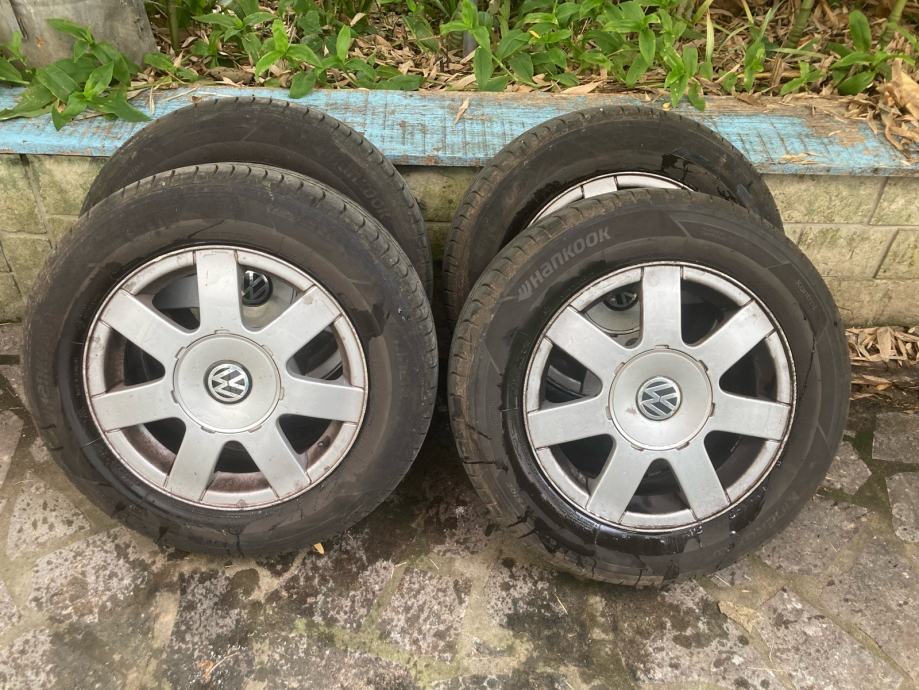 Alu felge 15'' rupe 5x112, 4 kom, gume Hankook VW Touran