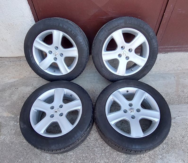 Alu felge 16 4x108 sa ljetnim gumama Original Peugeot Citroen kao nove