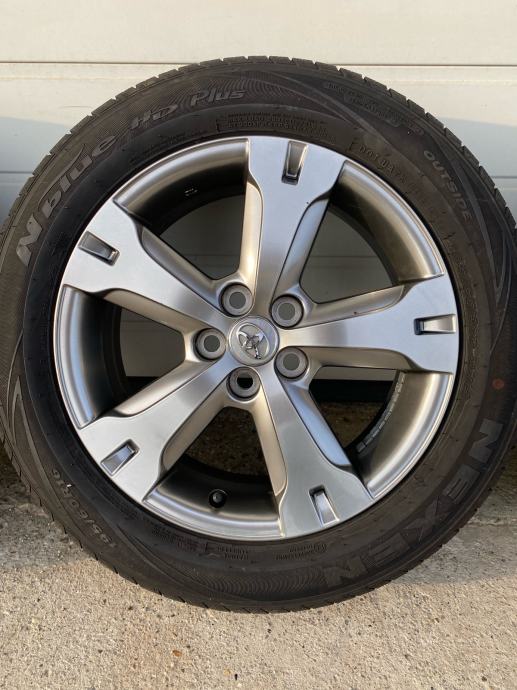 Alu felge 16'' rupe 5x100, TOYOTA gume 195/60r16