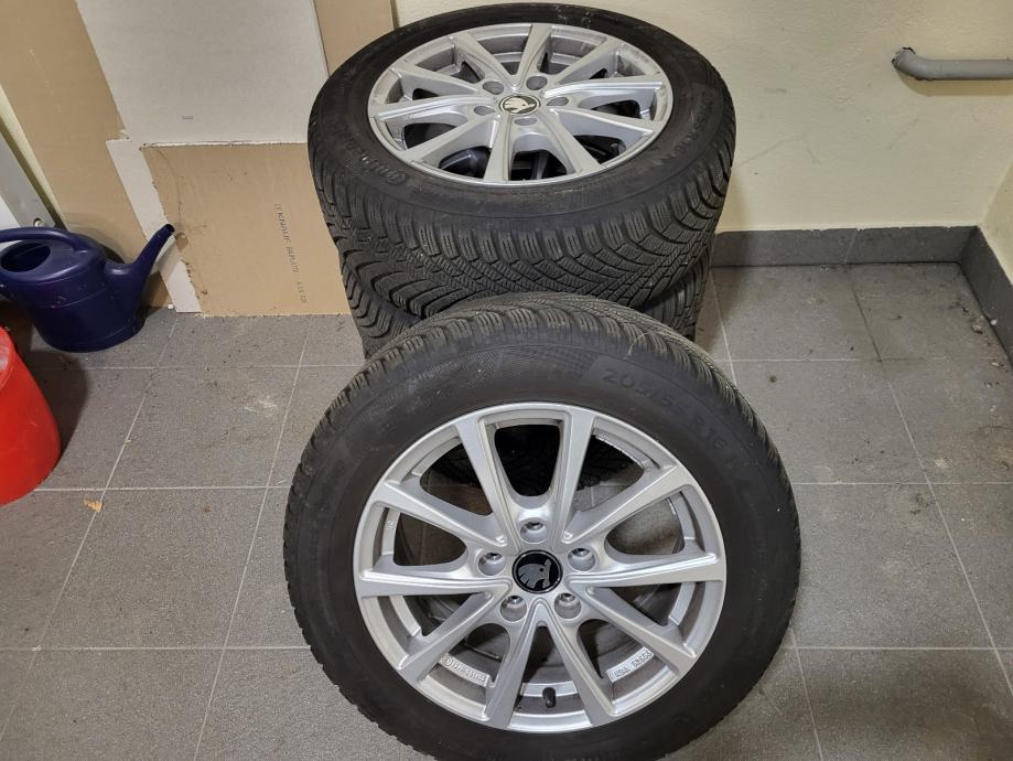 Alu felge 16'' rupe 5x112, 4 kom. + zimske Conti winter contact ts860