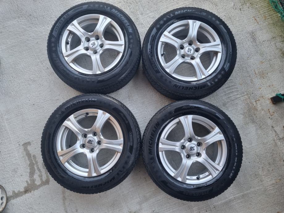 Alu felge 16'' rupe 5x114.3   C. 66,1   4 kom. + GUME MICHELIN