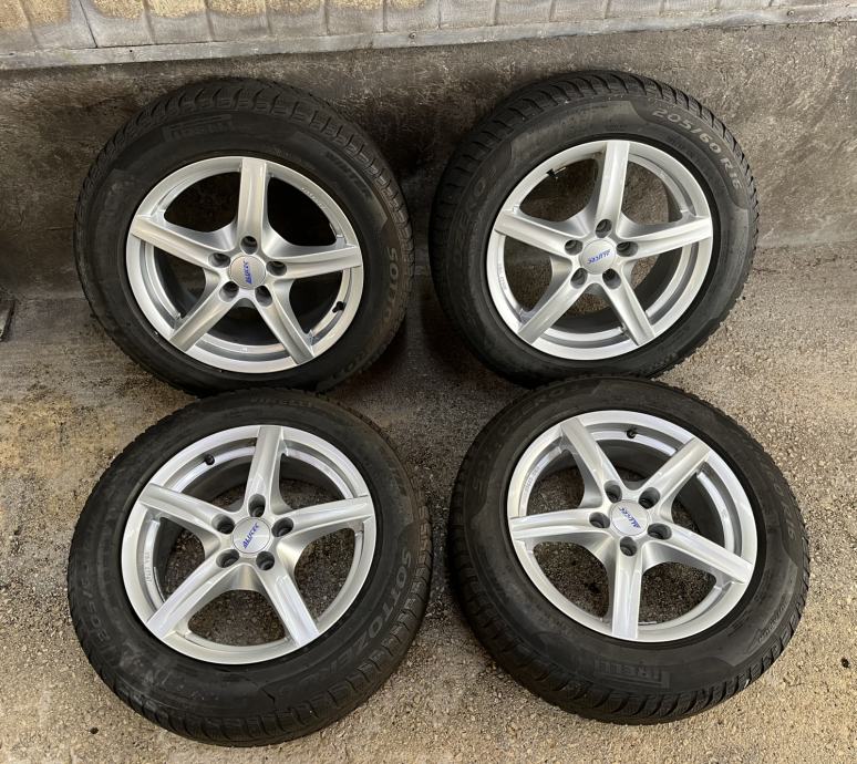 Alu felge 16” za VW grupaciju, sa Pirelli zimskim gumama 205/60/16