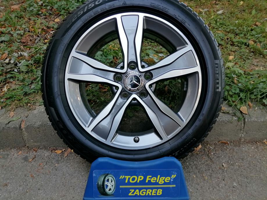 Alu felge 17''5x112 orig Mercedes+zimske M+S gume+TPMS-Novi Model