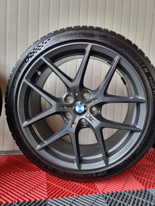 Alu felge 18'' bmw orginal 5x112 style 554m sa michelin gumama