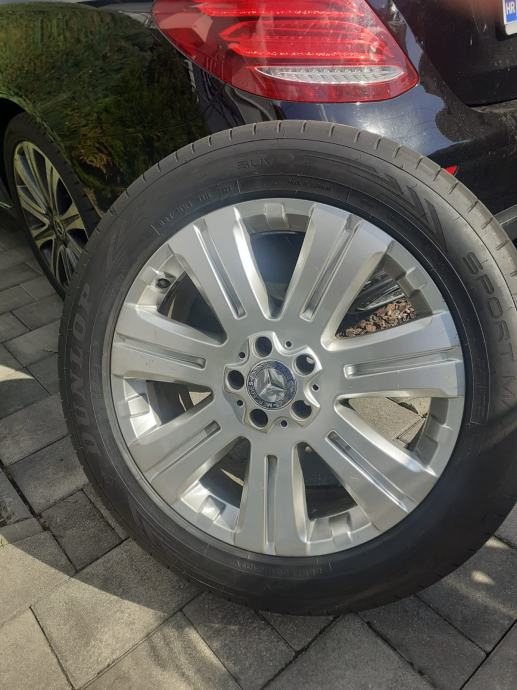 Alu felge za Mercedes 8,5x19, ET56, sa gumama Dunlop 255/50ZR19 (nove)