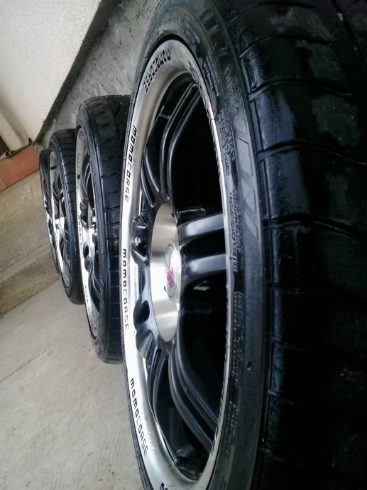 Alu felge Momo Corse 16" 4x100, gume 195/45/16