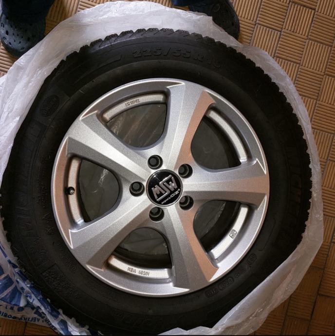 Alu felge MSW 16'' kao nove sa gumama, Mercedes, Audi, Vw, Škoda