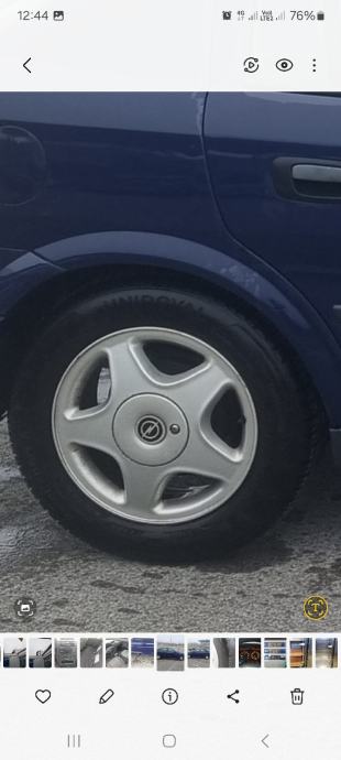 Alu felge OPEL 15'' rupe 4x100, Sa novim gumama 185/65/15 UNIROYAL