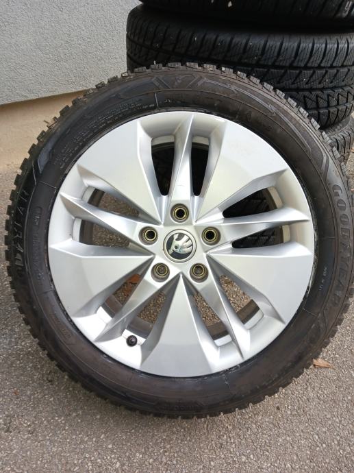 Alu felge Škoda 16'' 5x112 zimske gume 205 55 16