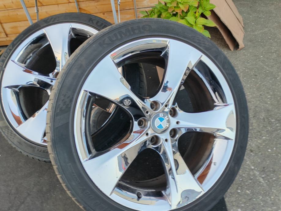 BMW style 311 chrome 20'' rupe 5x120, 4 kom sa gumama