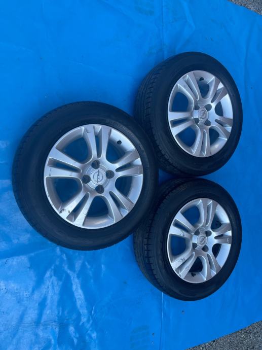 Opel alu felge 15'' sa gumama 185/65/15 rupe 4, 3 kom. PO KOMADU 30€