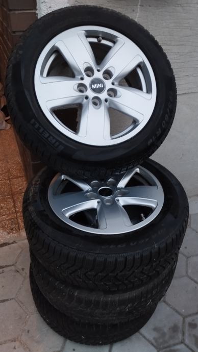 original MINI i BMW Alu felge 16'' rupe 5x112, 4 kom+tpms SENZORI