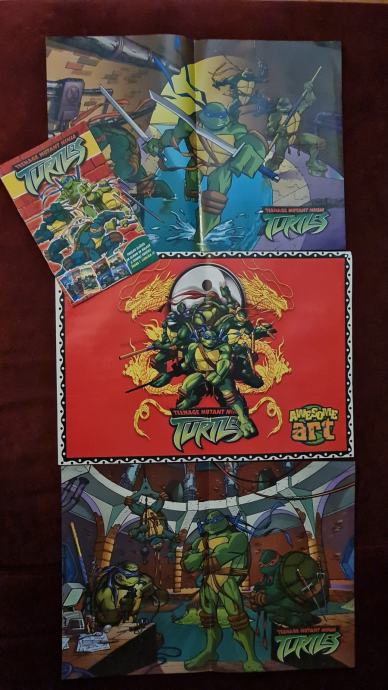 TMNT mini strip + 4 postera