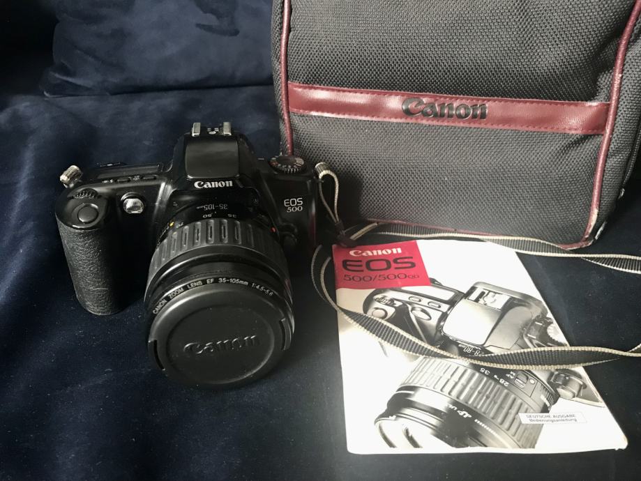 Canon EOS 500 camera 35-105mm zoom lens