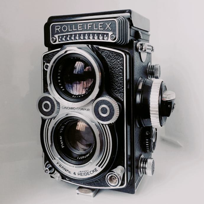 名機 ROLLEIFLEX f3.5 二眼カメラ 75mm 美品 テッサー あす楽・即納
