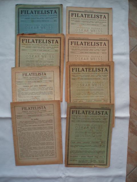 FILATELISTA glasilo HRVATSKOG filatel. društva 1924 god