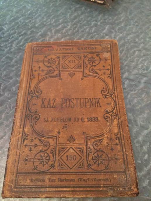 " KAZNENI POSTUPNIK ",sa novelom od g.1888 god,