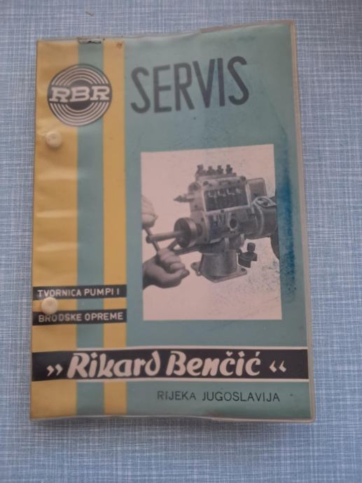 knjiga servis ,,rikard benčić,, 1964.g. rijeka