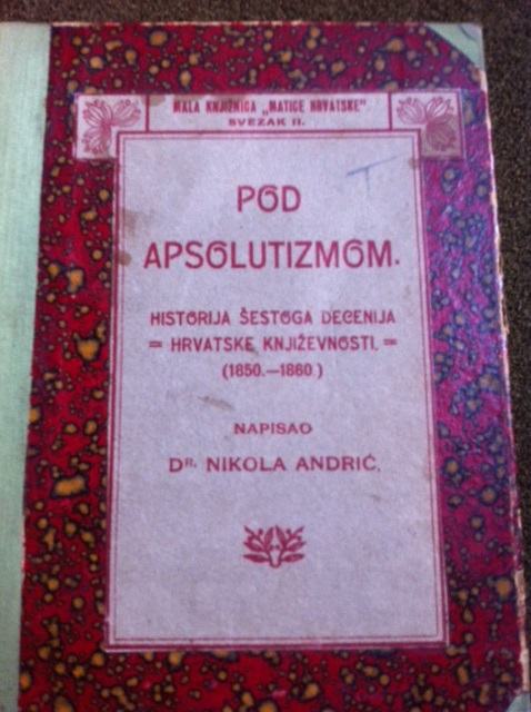 Nikola Andrić, Pod apsolutizmom, 1906.