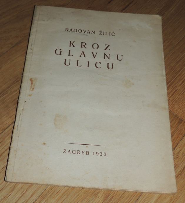 Radovan Žilić Kroz glavnu ulicu posveta autora