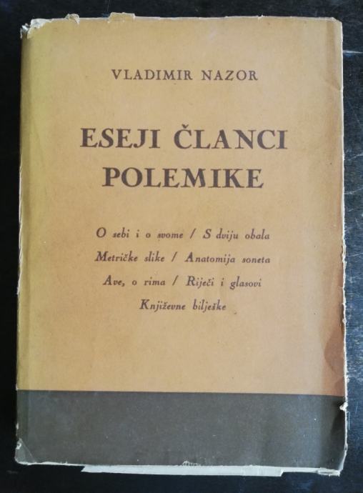 Vladimir Nazor, Eseji članci polemike