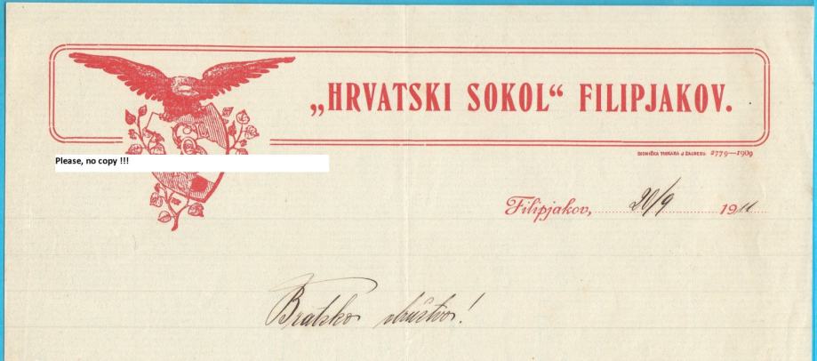 HRVATSKI SOKOL FILIPJAKOV (Sveti Filip i Jakov) Prva javna vježba 1911