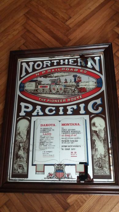 Reklama ogledalo "NORTHERN PACIFIC"